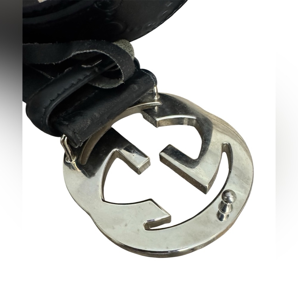 GUCCI Interlocking G Leather Belt - black - Picture 7 of 9